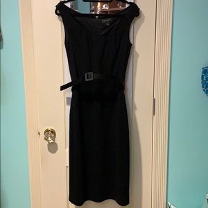 St John black dress